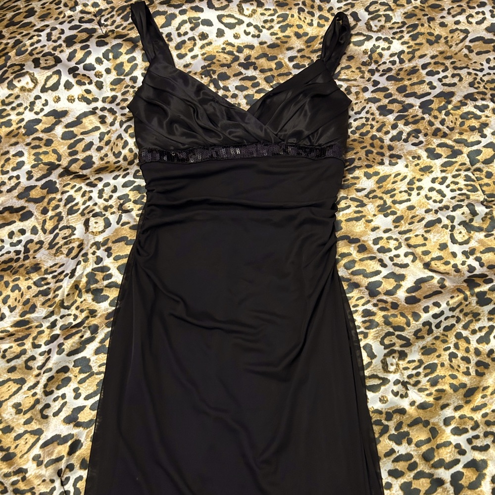Y2K Vintage 2000s cocktail Prom dress Ruby Rox sexy black maxi dress